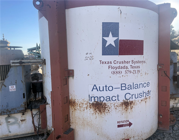 Texas Crusher Model 2000-500 Impact Crusher)